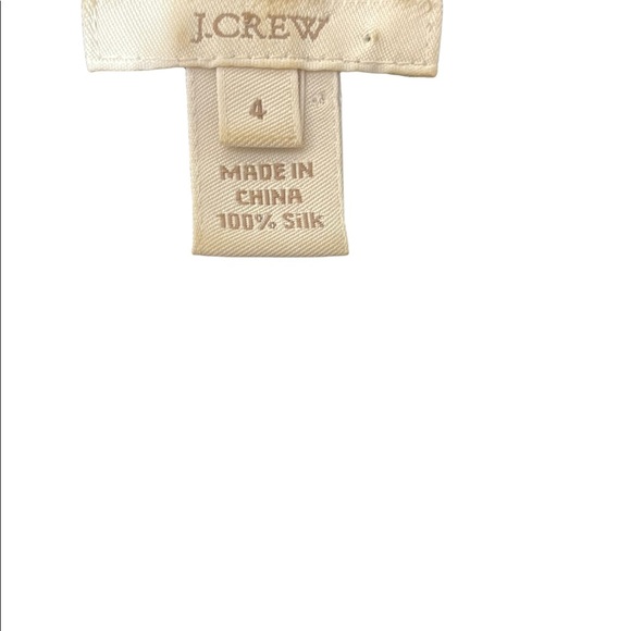 J crew womens blouse silk ruffles size 4. Black zipper on side. Sleeveless - Picture 11 of 11